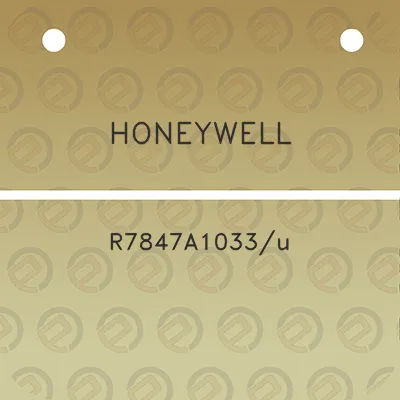 honeywell-r7847a1033u