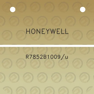 honeywell-r7852b1009u