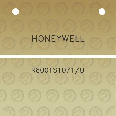 honeywell-r8001s1071u