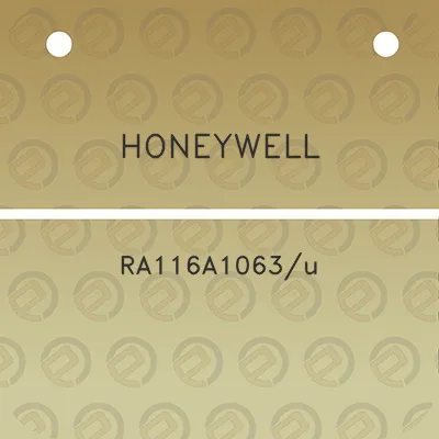 honeywell-ra116a1063u