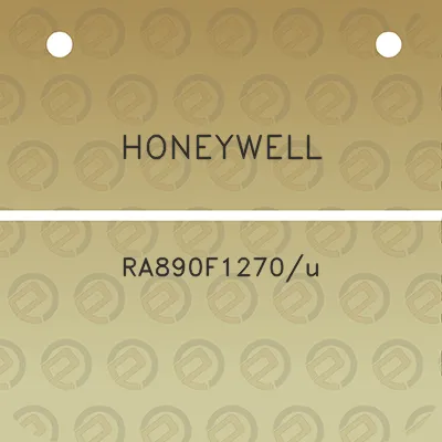 honeywell-ra890f1270u