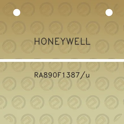 honeywell-ra890f1387u