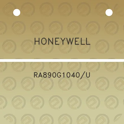 honeywell-ra890g1040u