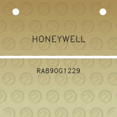 honeywell-ra890g1229