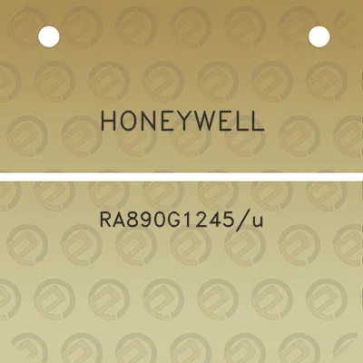 honeywell-ra890g1245u