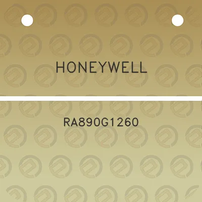 honeywell-ra890g1260