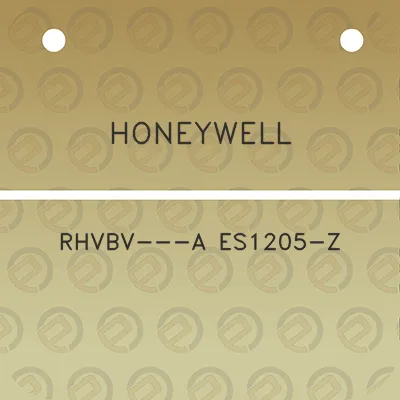 honeywell-rhvbv-a-es1205-z