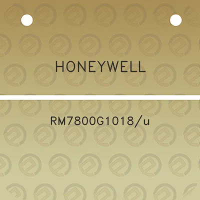 honeywell-rm7800g1018u