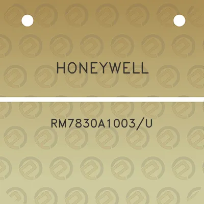 honeywell-rm7830a1003u