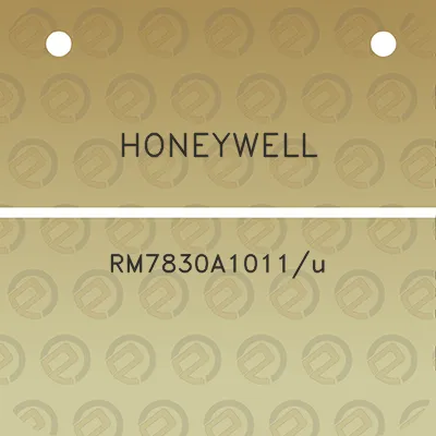 honeywell-rm7830a1011u