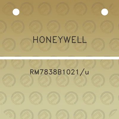 honeywell-rm7838b1021u