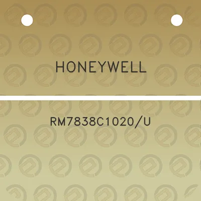 honeywell-rm7838c1020u