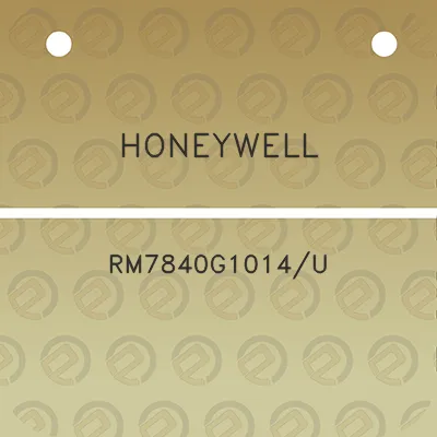 honeywell-rm7840g1014u