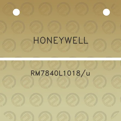 honeywell-rm7840l1018u