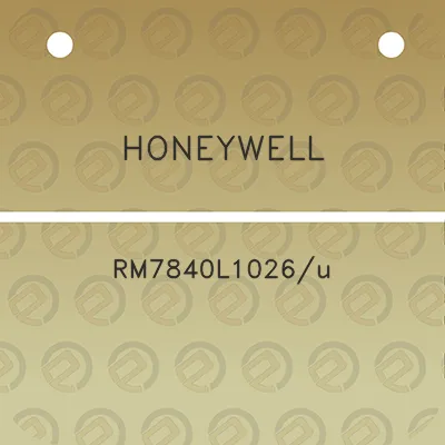 honeywell-rm7840l1026u