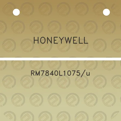 honeywell-rm7840l1075u