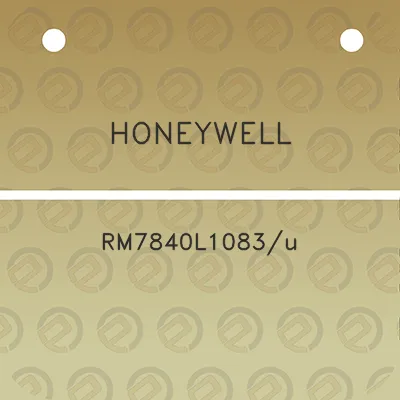 honeywell-rm7840l1083u