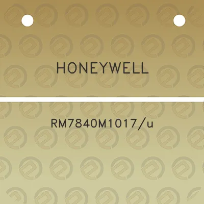 honeywell-rm7840m1017u