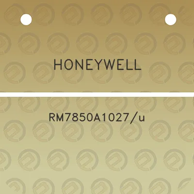 honeywell-rm7850a1027u