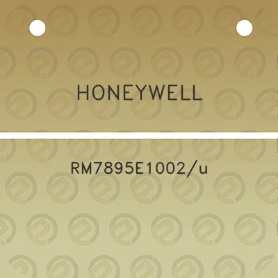 honeywell-rm7895e1002u