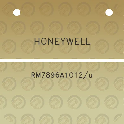 honeywell-rm7896a1012u