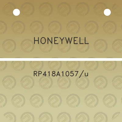 honeywell-rp418a1057u