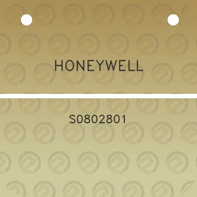 honeywell-s0802801