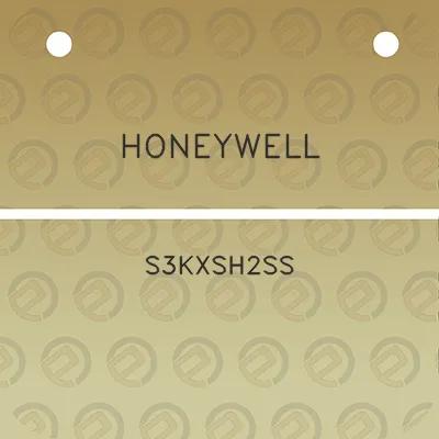 honeywell-s3kxsh2ss