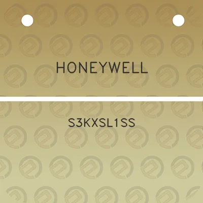 honeywell-s3kxsl1ss