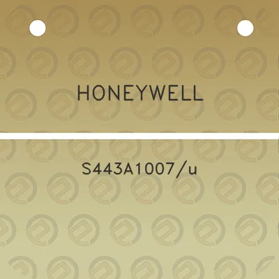 honeywell-s443a1007u