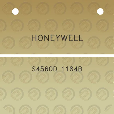 honeywell-s4560d-1184b