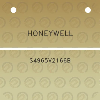 honeywell-s4965v2166b