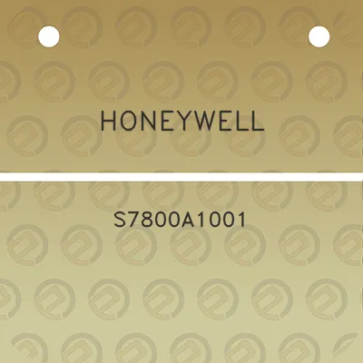 honeywell-s7800a1001