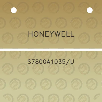 honeywell-s7800a1035u