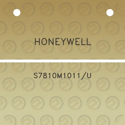 honeywell-s7810m1011u