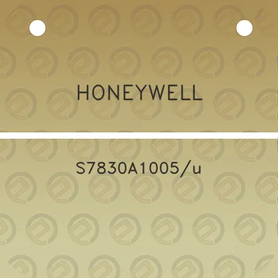 honeywell-s7830a1005u