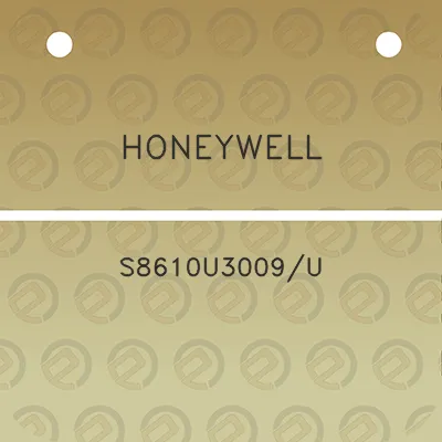 honeywell-s8610u3009u