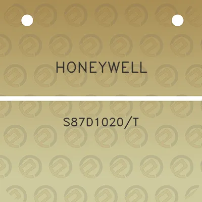 honeywell-s87d1020t