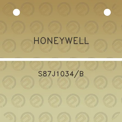 honeywell-s87j1034b