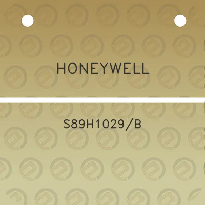 honeywell-s89h1029b