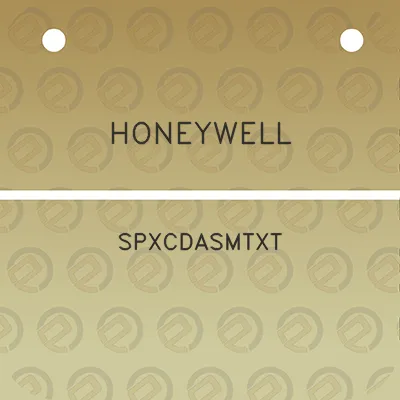 honeywell-spxcdasmtxt