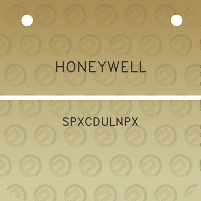 honeywell-spxcdulnpx