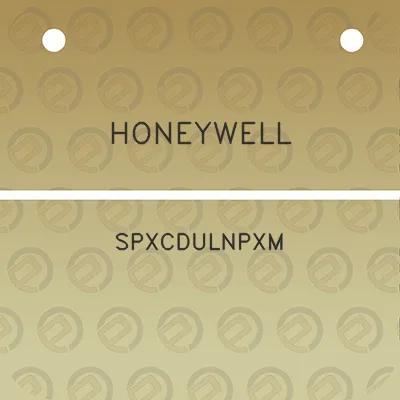 honeywell-spxcdulnpxm