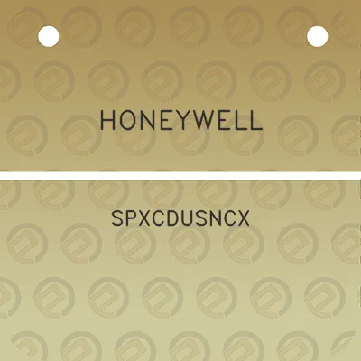 honeywell-spxcdusncx