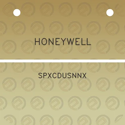 honeywell-spxcdusnnx