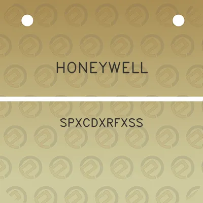 honeywell-spxcdxrfxss