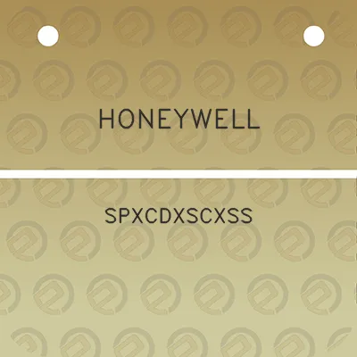 honeywell-spxcdxscxss