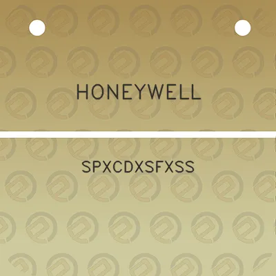 honeywell-spxcdxsfxss