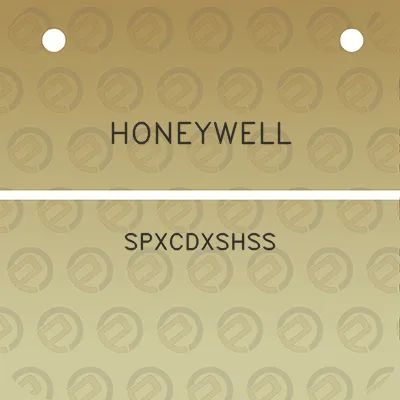 honeywell-spxcdxshss