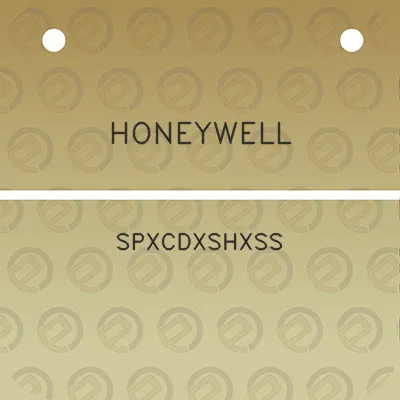 honeywell-spxcdxshxss